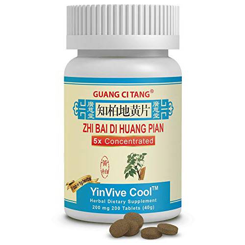 Zhi Bai Di Huang Pian - YinVive Cool - 200 mg 200 Tablets