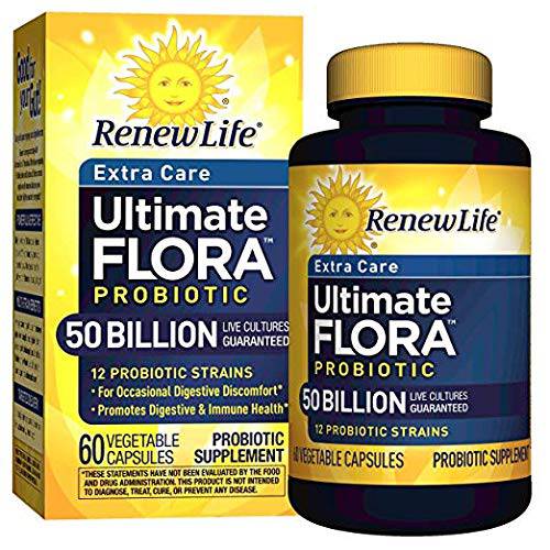 Ultimate Flora Extra Care 50 Billion by Renew Life, 60 Caps, 2 Pack