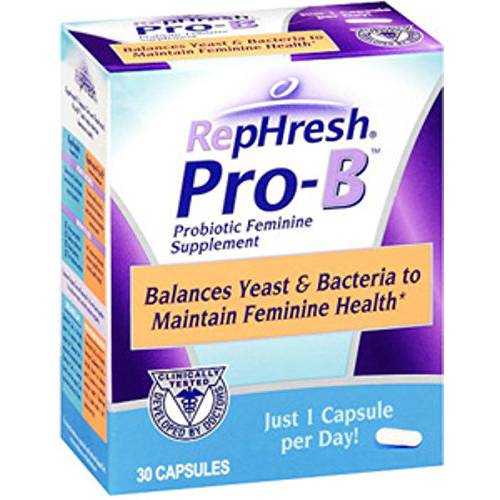RepHresh Pro-B Probiotic Feminine Supplement (Pack of 5)