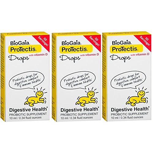 BioGaia ProTectis Drops with Vitamin D3-10ml (Pack of 3 (3 Bottle))