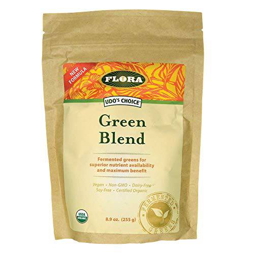 FLORA - Green Blend, Daily Vegetables, Perfect for Smoothies, Powder, 8.9 Oz