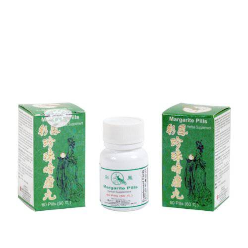 彩鳳珍珠暗瘡丸 Margarite (Pearl powder for acne & spot), Pills - Herbal Supplement-60Pills x 3 pk