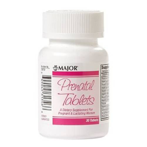 Major Prenatal TABS ASCORBIC ACID-100 MG 30 Tablets UPC 309045313466