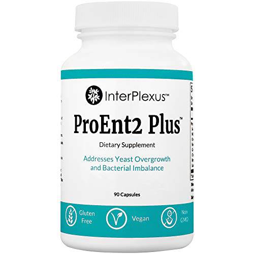 InterPlexus ProEnt2 Plus - Plant Extract Combination with Sweet Wormwood, Oregano & Rosemary for Gastrointestinal Support - Gluten Free, Dairy Free, Soy Free - 90 Capsules (45 Servings)