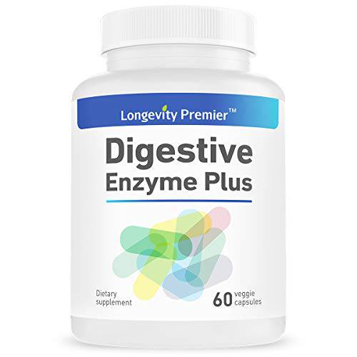 Longevity Digestive Enzyme Plus - Comprehensive Blend of Digestive enzymes. - Promote Digestive Health.
