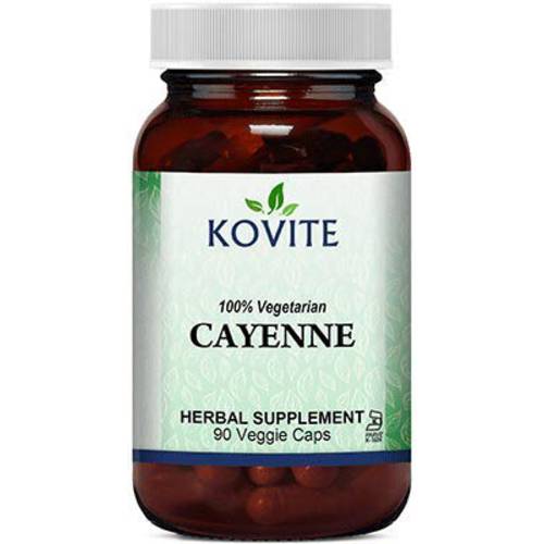 Kovite Kosher Cayenne Fruit 500 mg - 90 Vegetable Capsules