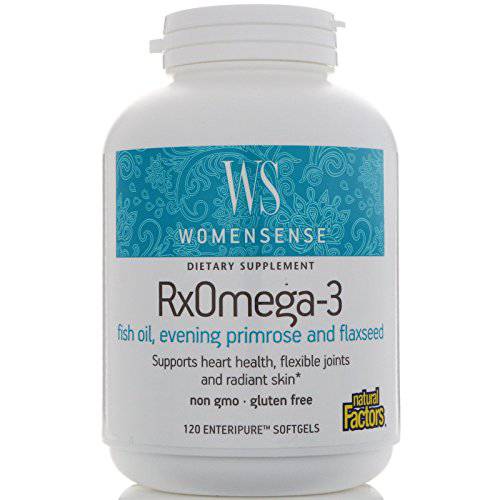 Natural Factors, (2 Pack) WomenSense, RxOmega-3, 120 Enteripure Softgels