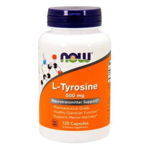 NOW Foods - L-Tyrosine 500 mg 120 caps (Pack of 3)