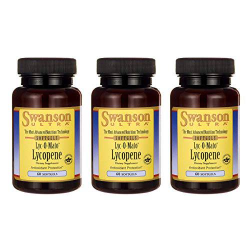 Swanson LYC-O-Mato Lycopene 10 Milligrams 60 Sgels (3 Pack)