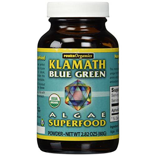 Klamath Blue Green Algae 80 Gram Powder by Power Organics