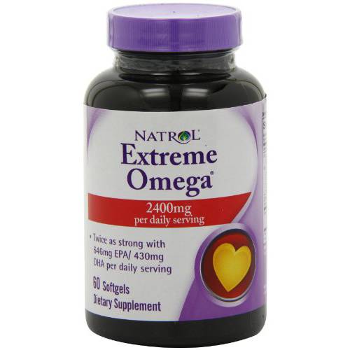 Natrol Omega-3 Extreme,Lemon 60-Count