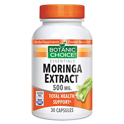 Botanic Choice Moringa Extract Supplement 500 mg, 30 Count
