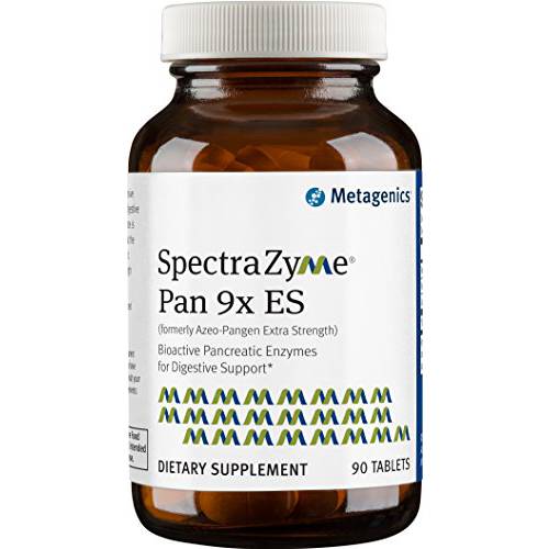 Metagenics SpectraZyme® Pan 9X ES – Bioactive Pancreatic Enzymes for Digestive Support* – 90 Servings