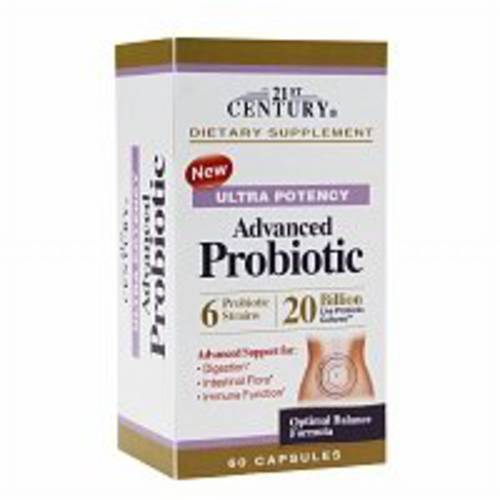 21st Century Ultra Potency Advanced Probiotic Capsules, 60 Ea
