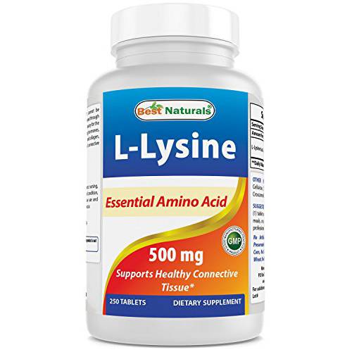 Best Naturals L-Lysine 500 mg 250 Tablets