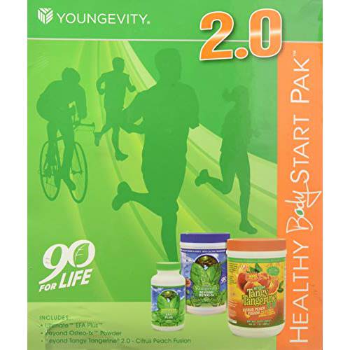 Youngevity Healthy Body Start Pack 2.0 (Beyond Tangy Tangerine 2.0, Osteo FX Powder, Ultimate EFA Plus) (Worldwide Shipping) by Youngevity