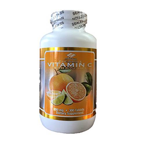 Nu Health Vitamin C Chewable 500mg 300 Tablets