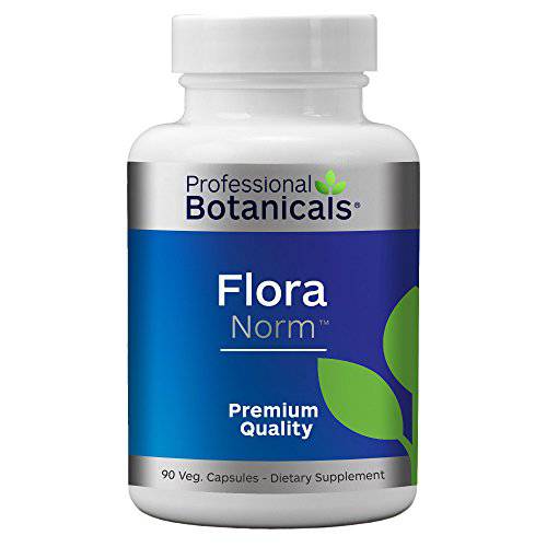 Professional Botanicals Flora Norm - 12-Strain Potent Vegan Probiotic Mix (10 Billion CFU/gm.) Supports Digestive and Immune Health 90 Vegetarian Capsules