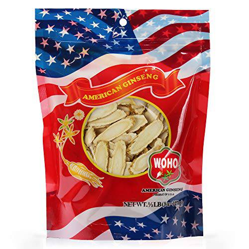 WOHO 128.8 American Ginseng Slice Jumbo 8 oz Bag
