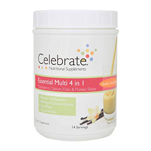 Celebrate Essential Multi 4 in 1 Shake - Vanilla Cake Batter - 14 Servings