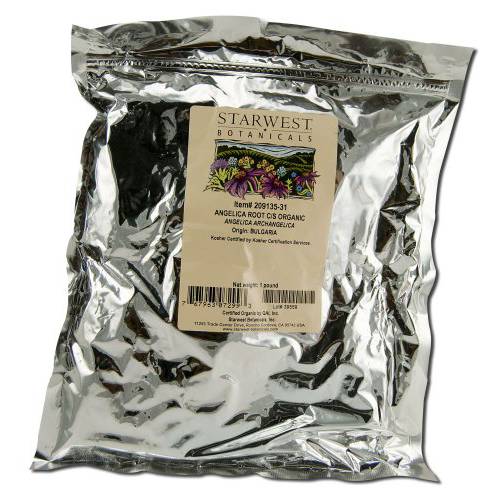 Starwest Botanicals Angelica Root C/S Organic Supplement, 1 Pound