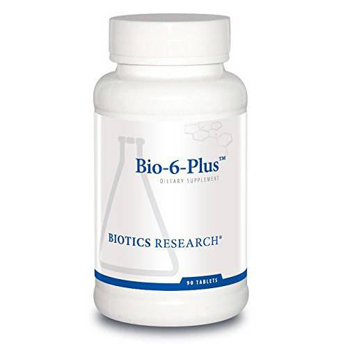 Biotics Research Bio 6 Plus Digestive Support, Supports Pancreatic Function, 50,000 NF Units Amylase, 9,300 NF Units Lipase, 50,000 NF Units Protease, Pancreatic and Digestive Enzymes