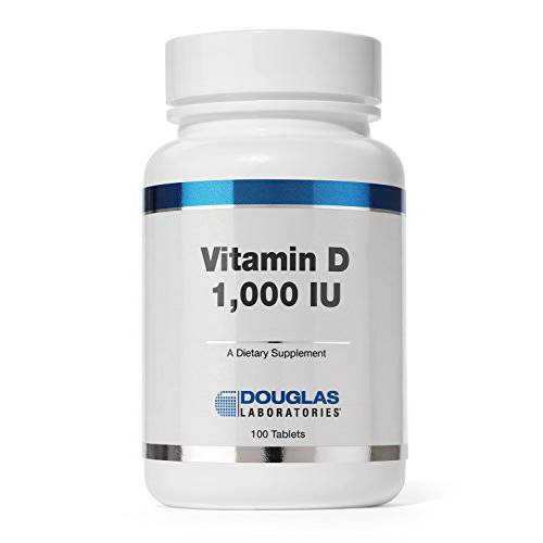 Douglas Laboratories Vitamin D (1,000 I.U.) | Vitamin D3 to Support Bones, Teeth, Cell Growth, and Immune Function* | 100 Tablets