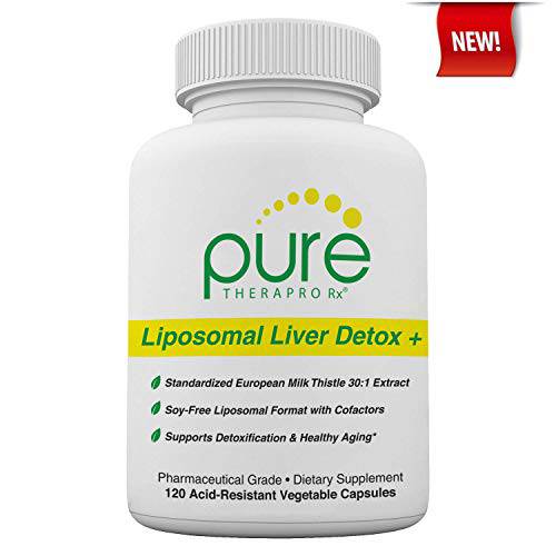Pure Therapro Rx Liposomal Liver Detox + 120 Acid-Resistant VCaps | Soy-Free Liposomal Format Containing Methylation Nutrient Cofactors | Supports Liver Detox and Cleansing | Vegan