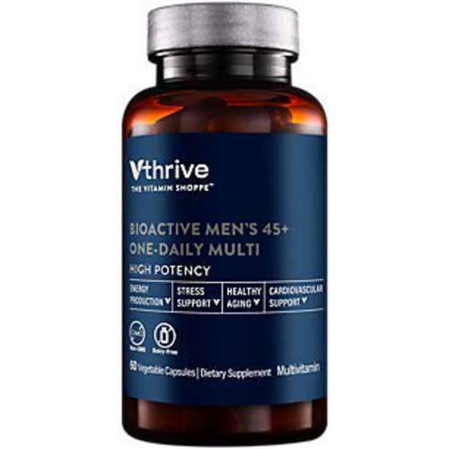 OnceDaily Bioactive Multivitamin for Men 50+ Supports Stress Healthy Aging (60 Vegetarian Capsules)