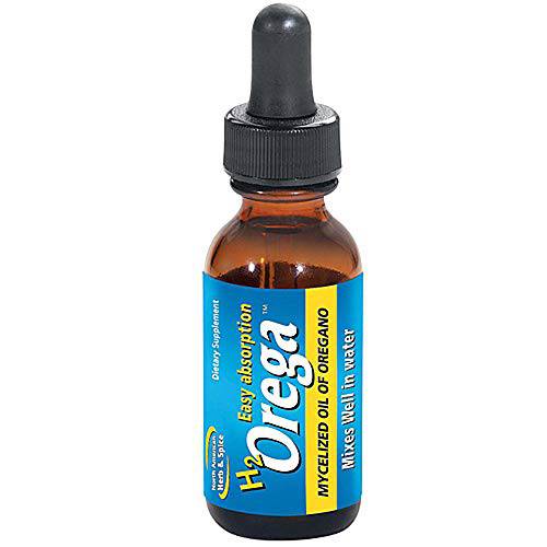 North American Herb & Spice H2Orega - 1 fl. oz. - Mycelized Oil of Oregano - Rapid Immune Support Formula - Easy Absorption - Non-GMO - 173 Servings