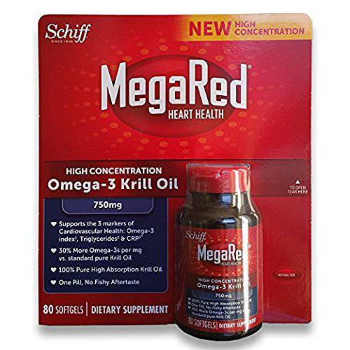 Schiff Mega Red High Concentration 750mg- Multipack of 160 Softgels TOTAL
