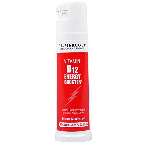 Dr. Mercola Vitamin B12 Energy Booster, 0.85 Ounce