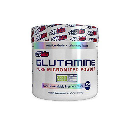 EHPLabs Glutamine Recovery Amino Acids (500g) Improves Protein Metabolism, Improves Focus & Concentration - 100 Servings