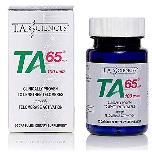 T.A. Sciences | TA-65 Telomerase Activation | Anti-Aging & Immunity Boost with Cell Rejuvenation | 30 Capsules