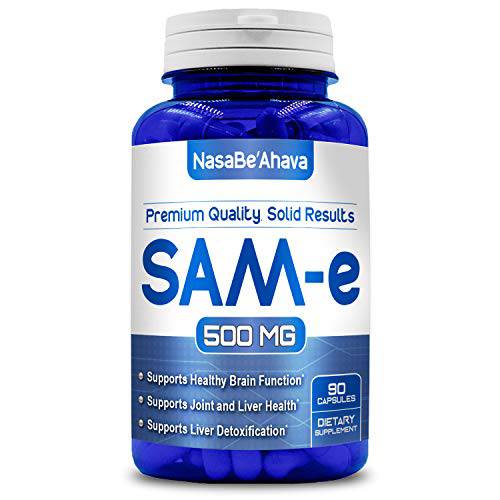 NASA BEAHAVA Pure SAM-e 500mg 90 Capsules (S-Adenosyl Methionine)
