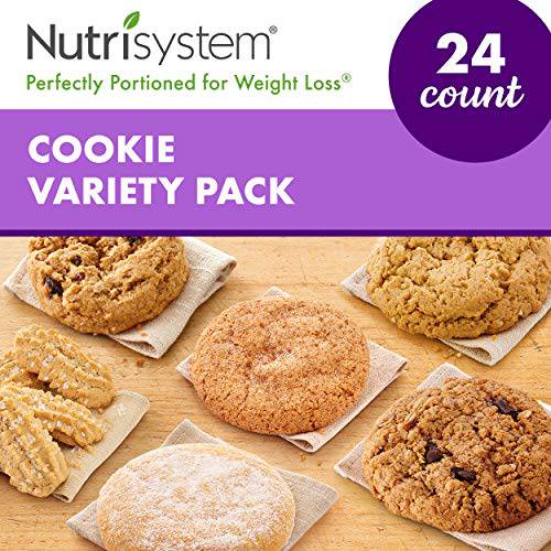 Nutrisystem® Cookie Variety Pack, 24ct, Guilt-Free Snacks to Support Healthy Weight Loss