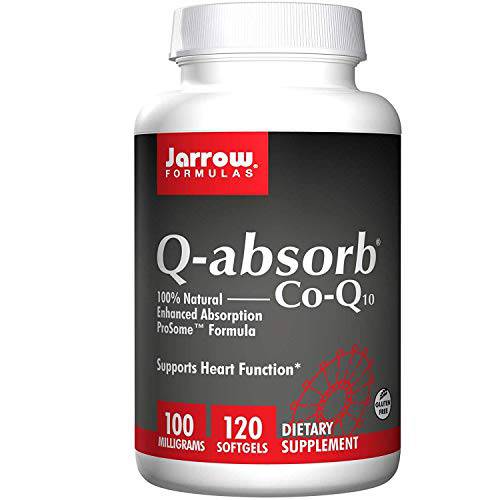 Jarrow Formulas Q-Absorb Co-Q10 100 mg - 120 Softgels, Pack of 2 - High Absorption Co-Q10 - Antioxidant Support for Mitochondrial Energy Production & Cardiovascular Health - Up to 240 Total Servings