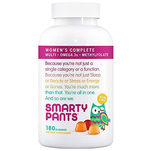 SmartyPants Gummy Vitamins 180-Count (Women’s Complete 2-Pack)