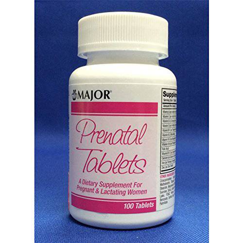 Major Prenatal Vitamins, 100 Tabs