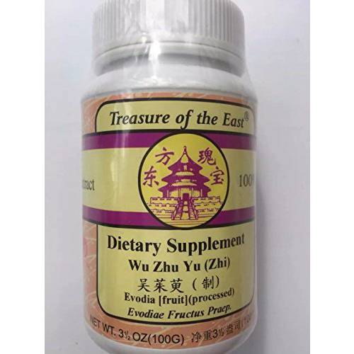 Treasure of The East, Evodia Fruit - Wu Zhu Yu (Zhi) (5:1 Concentrated Herbal Extract Granules, 100g)