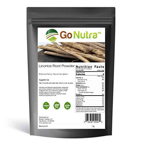 Licorice Root Powder Non-GMO 1lb. Liquorice Glycyrrhiza Glabra