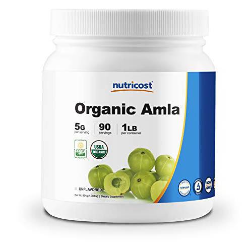 Nutricost Organic Amla Powder 1 LB - Certified USDA Organic, Gluten Free, Non-GMO