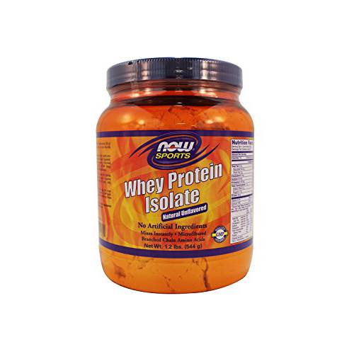 Now Foods Whey Protein Isolate (Unflavored) - 1.2 lb. 2 Pack