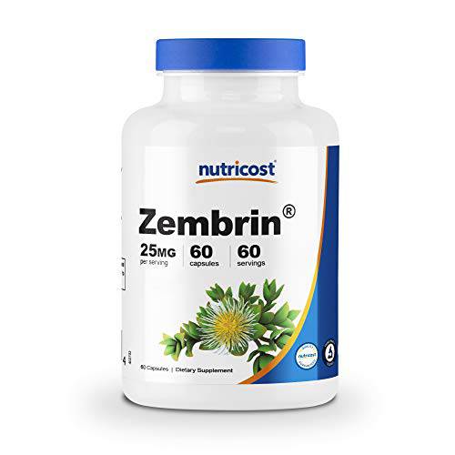 Nutricost Zembrin (Sceletium Tortuosum Extract) 25mg, 60 Capsules - Vegetarian Capsules, Non-GMO, Gluten Free