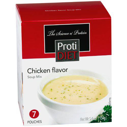 ProtiDiet Soup (14 Servings)- 7 Count (Pack of 2)- Chicken Flavor Soup