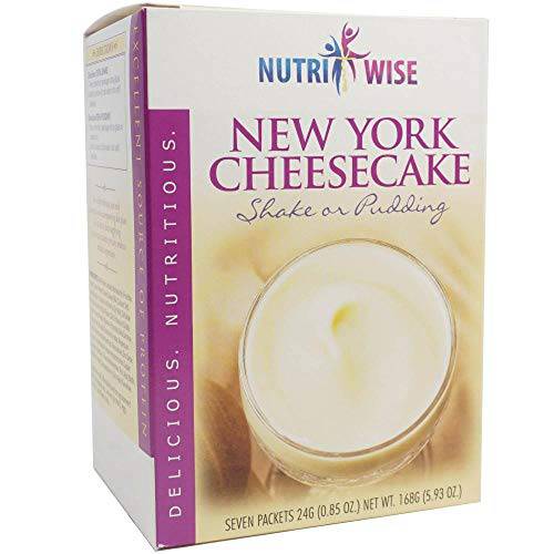 NutriWise - Cheesecake Shake & Pudding | High Protein, Low Carb, Low Sugar, Low Fat (7/Box)