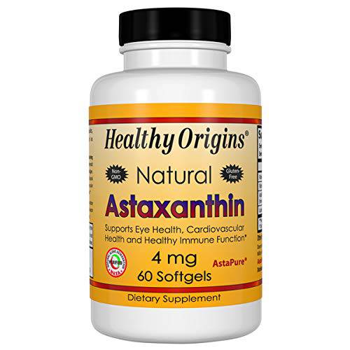 Healthy Origins Astaxanthin (AstaPure) 4 mg, 60 Softgels