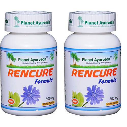 Planet Ayurveda Rencure Formula, 500mg Veg Capsules - 2 Bottles