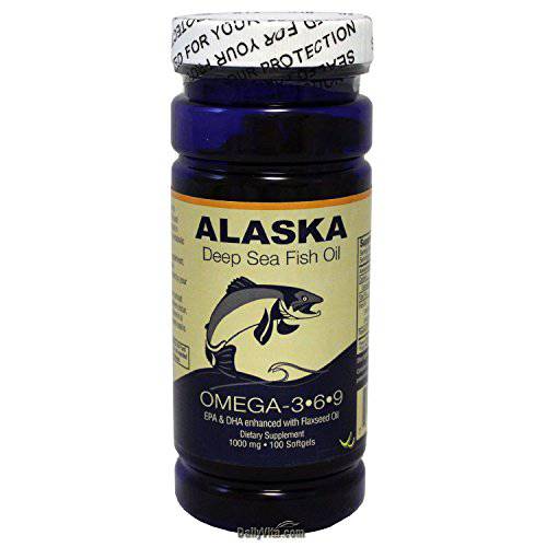 Alaska Deep Sea Fish Oil, Omega 3,6,9 1000 Mg 100 Softgels by NCB