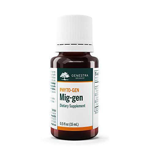 Genestra Brands Mig-gen | Fig, Black Currant, and Black Alder Herbal Supplement | 0.5 fl. oz.
